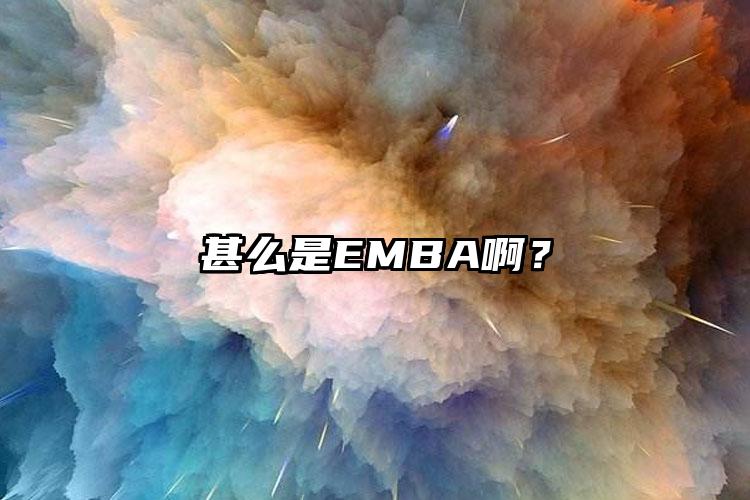 甚么是EMBA啊？