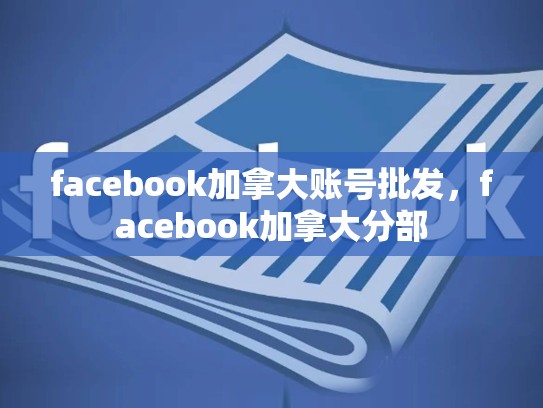 facebook加拿大账号批发，facebook加拿大分部