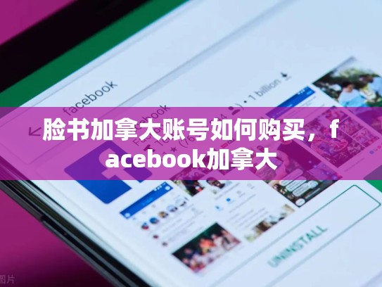 脸书加拿大账号如何购买，facebook加拿大