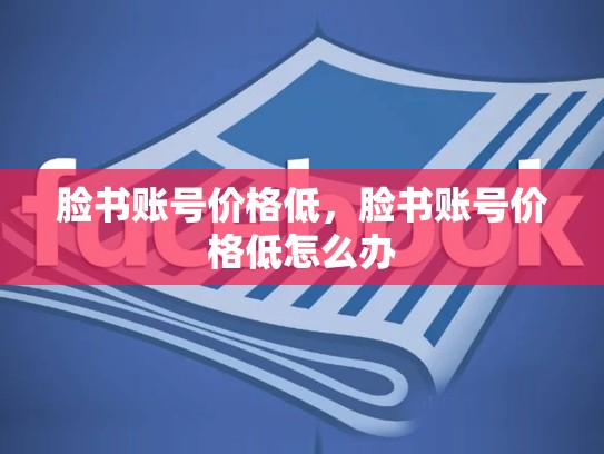 脸书账号价格低，脸书账号价格低怎么办